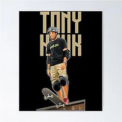 Tony Hawk Skates Legend Poster
