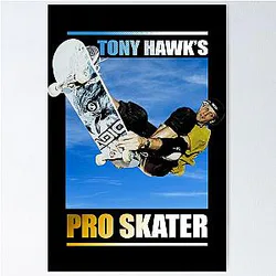 Vintage Tony Hawk's Pro Skater Poster
