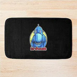 Tony Hawk Bird House Hook Up Skate Brand Cartoon Robot Shark Bath Mat