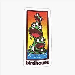 Vintage Birdhouse Tony Hawk Bird House Hook Up Cute Frogs Animals Frog Sticker