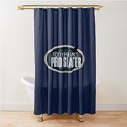 Tony Hawk's Pro Skater 1 and Tony Hawk's Pro Skater Logo Shower Curtain