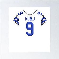 Tony Romo Jersey Poster