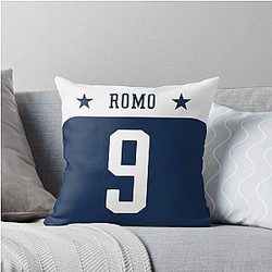 Tony Romo Dallas Cowboys Throw Pillow