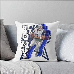 Dallas Cowboys legend Tony Romo Throw Pillow
