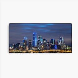 Tony Romo Dallas Skyline Tribute Canvas Print