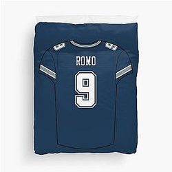 Tony Romo Away Jersey Duvet Cover