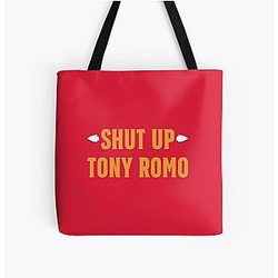Shut Up Tony Romo Game Day Football Humor Tote Bag