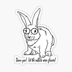 TOOL Band Shirt - Let the Rabbits Wear Glasses - Inspired by Disgustipated Sticker 
becomes 

TOOL Band Shirt - Let Rabbits Wear Glasses - Inspired by Disgustipated