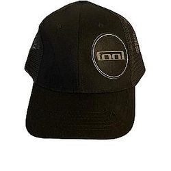 Tool Band Mesh Trucker Baseball Cap with Leatherette Patch