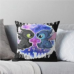 Toothless And Stitch Stand Out Retro 90S Tees Funny Throw Pillow