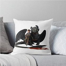 Hiccup & Toothless Throw Pillow