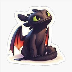 Toothless - How to Train Dragon Sticker
