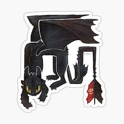 Toothless Sticker