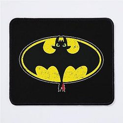 TOOTHLESS BAT DISTRESSED MOUSE PAD