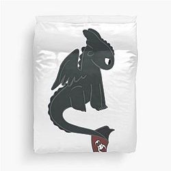Toothless, How to Train Your Dragon Duvet Cover