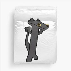 Dancing Toothless Duvet Cover