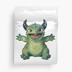 funny green Dragon dancing 
Lizard black dancing toothless httyd cas  The toothless dance Sticker Duvet Cover