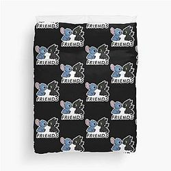 Stitch & Toothless Cute Friends Duvet Cover