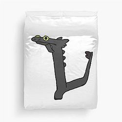 Dancing toothless Duvet Cover
