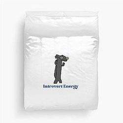 Dancing Toothless Introvert Energy Duvet Cover