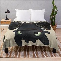 Toothless Smile Throw Blanket