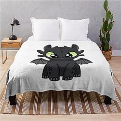 Night Fury Toothless Blanket
