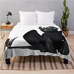 Toothless Night Fury Throw Blanket