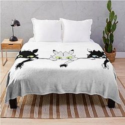 Toothless Babies Throw Blanket