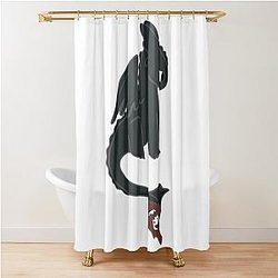 Toothless Dragon Shower Curtain