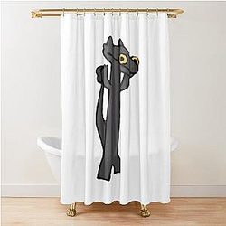 Dancing Toothless Shower Curtain