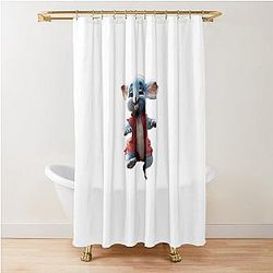Dancing Toothless Delight Whimsical Art for All Ages Shower Curtain