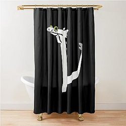 Toothless TikTok meme white Shower Curtain