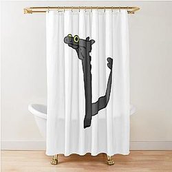 Dancing Toothless Viral TikTok Meme Shower Curtain.