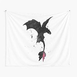 Splatter Toothless Dragon Tapestry