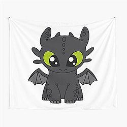 Baby Toothless How to Train Your Dragon Tapestry