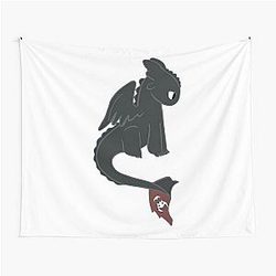 Toothless Dragon: How to Train Your Dragon Tapestry