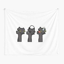Dancing Toothless Tapestry