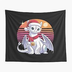 Christmas Dragon, Retro Tapestry