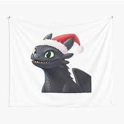 Christmas Toothless Dragon Tapestry