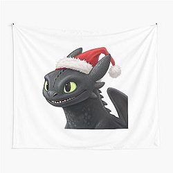 Christmas Toothless Dragon Tapestry