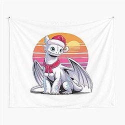 Christmas Toothless Dragon Tapestry