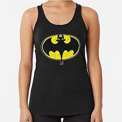 TOOTHLESS BAT distressed Racerback Tank Top