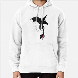 Splatter Toothless Dragon Pullover Hoodie