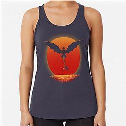 Night Fury Toothless Sunset Perfect Design For Men And Women Racerback Tank Top