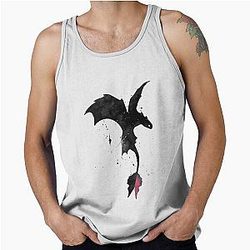 Splatter Toothless Dragon Tank Top