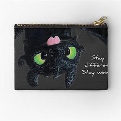 Toothless Upside Down Sticker Purse Pouch
