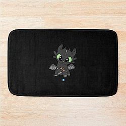 Toothless Playing With Kendama Classic Bath Mat
