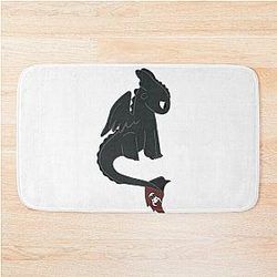 Toothless Dragon How to Train Dragon Bath Mat