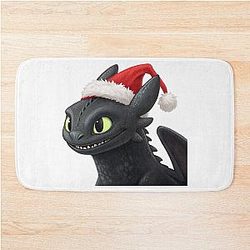 Christmas Toothless Dragon Bath Mat
