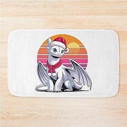 Christmas Toothless Dragon Bath Mat